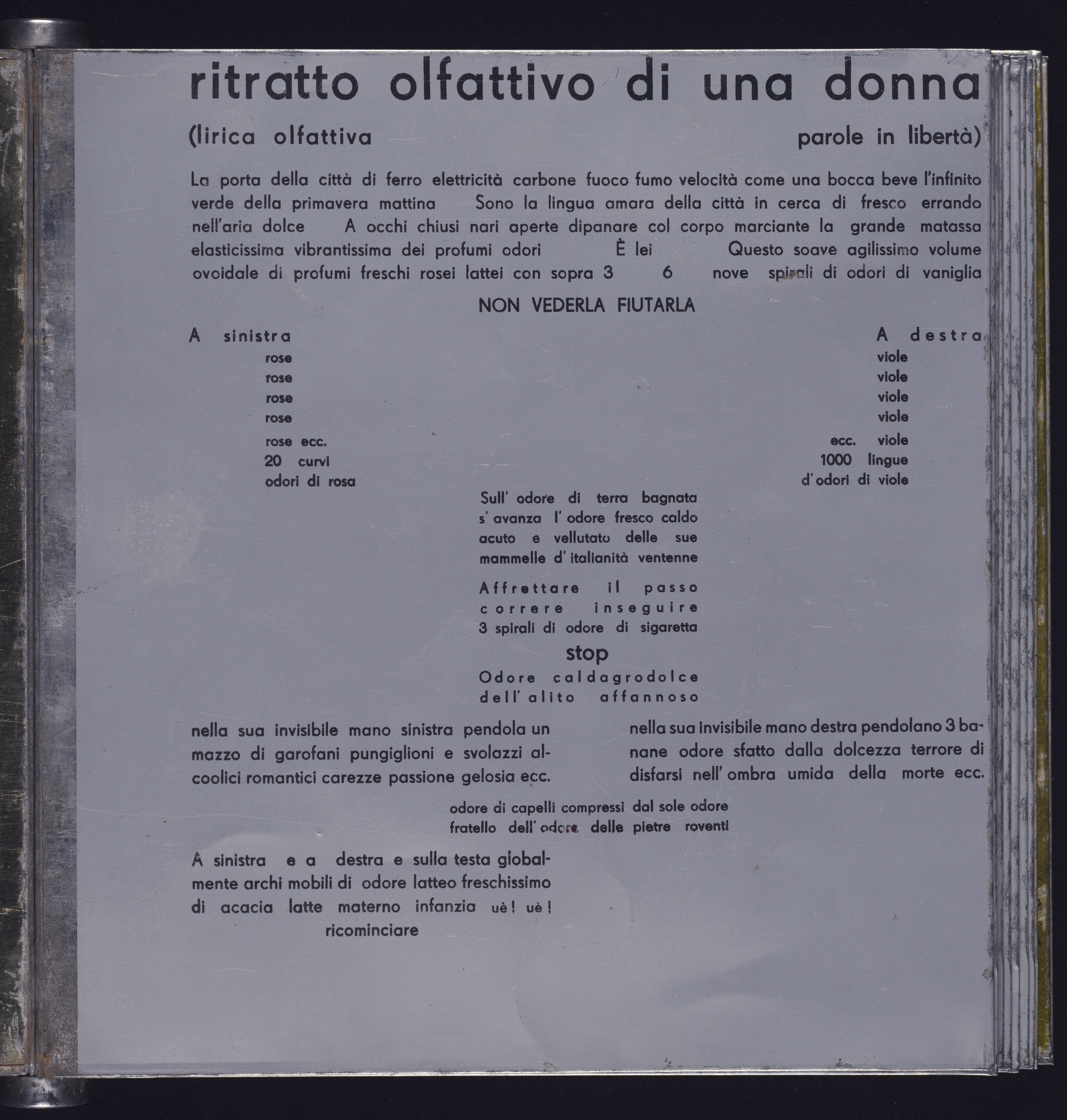 beeld ritratto olfattivo di una donna voor tv montage door andy